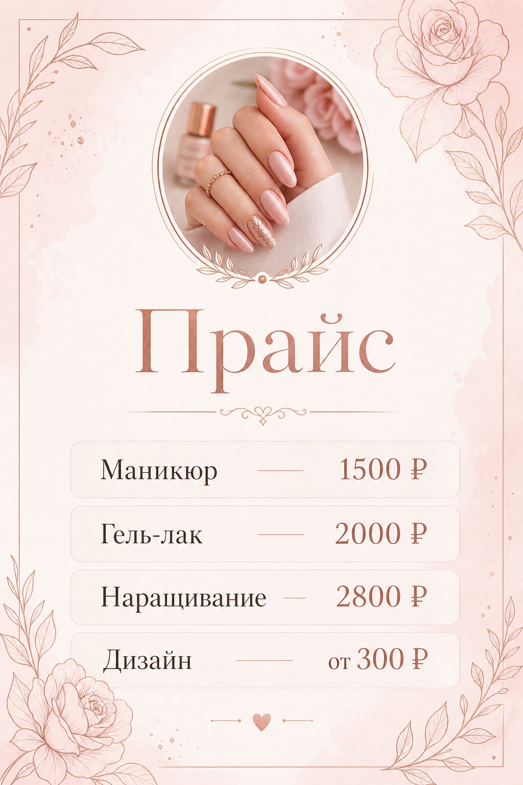 Прайс услуг