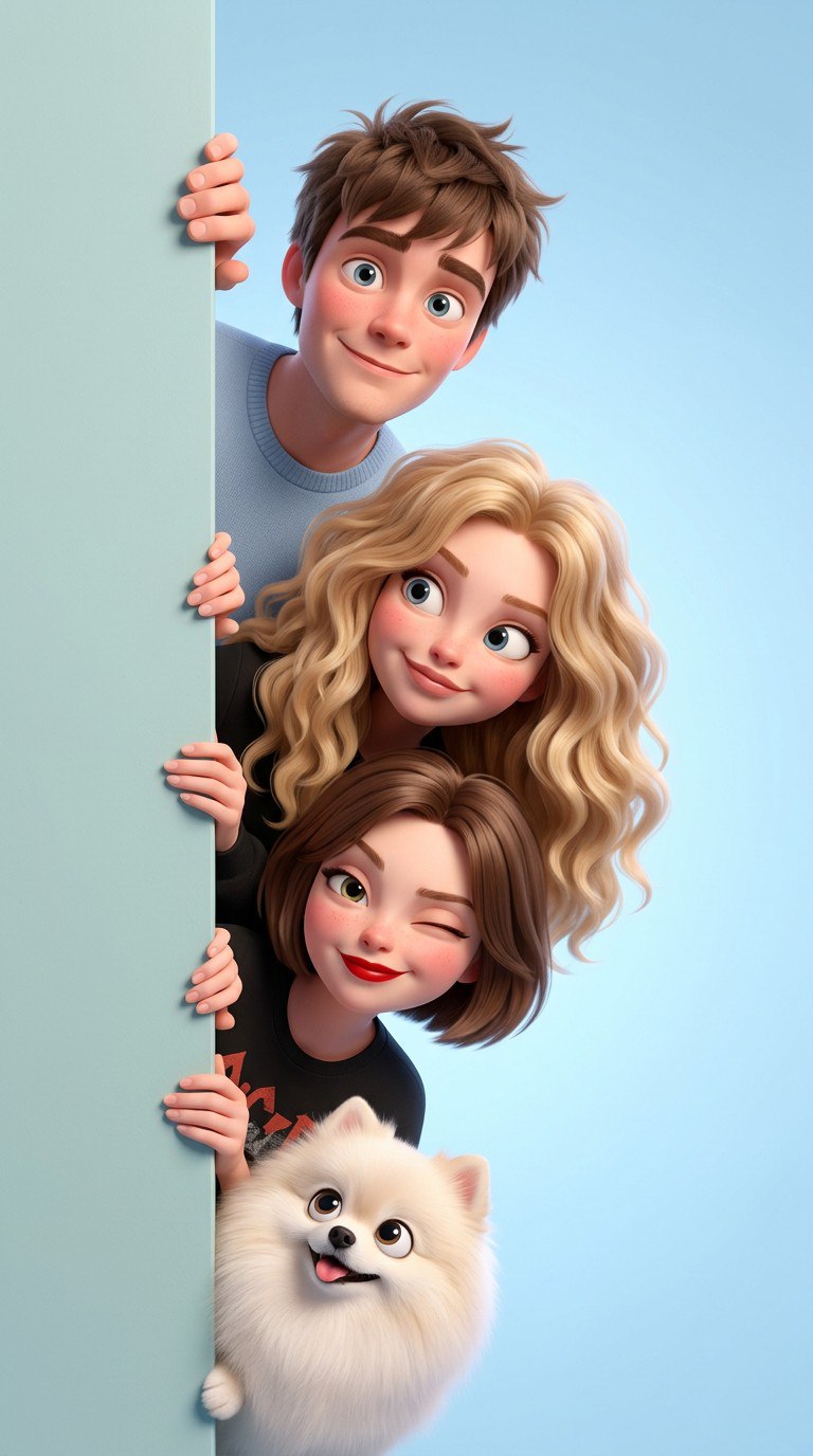 Семья в стиле Disney / Pixar