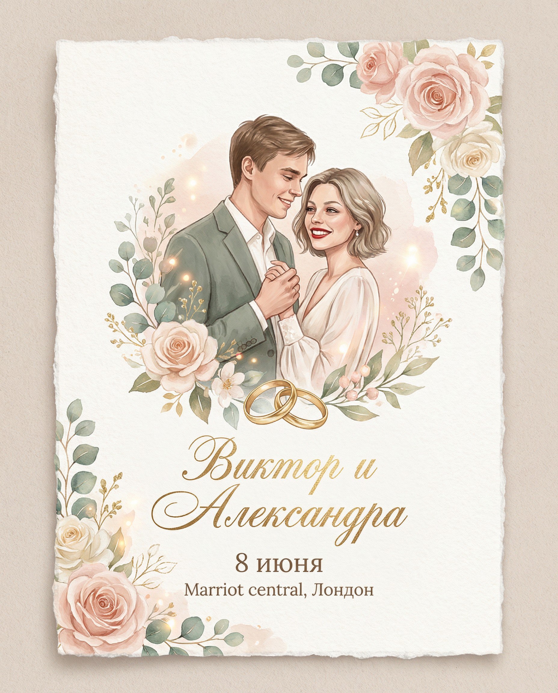 Приглашение на свадьбу