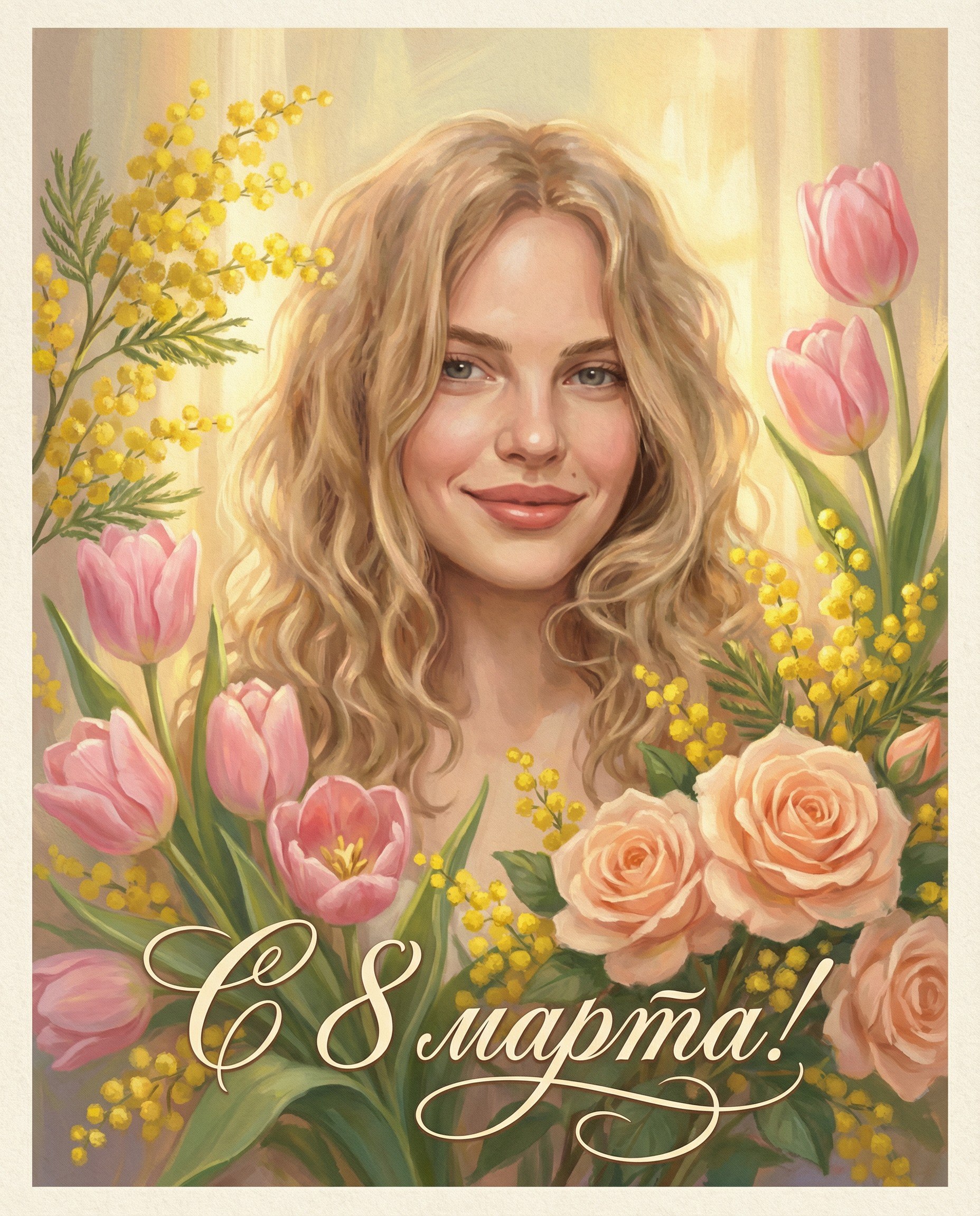 Открытка на 8 марта